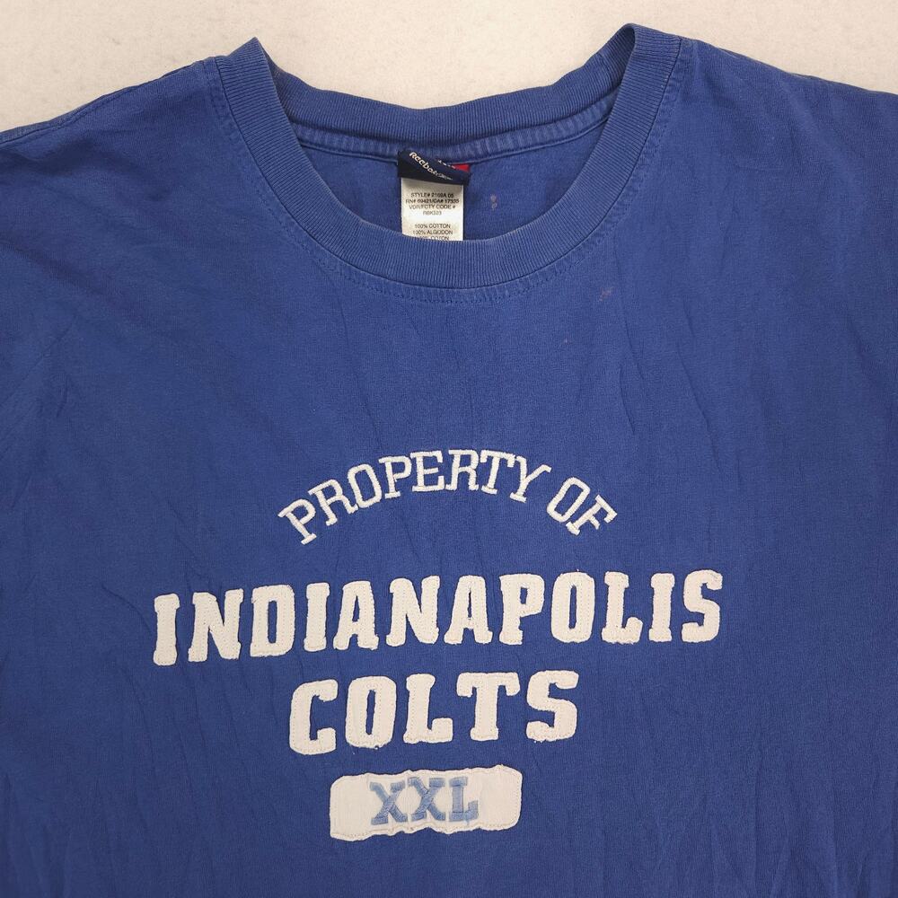 NFL Indianapolis Colts Graphic Short Sleeve Football T Shirt Mens Size XL Blue